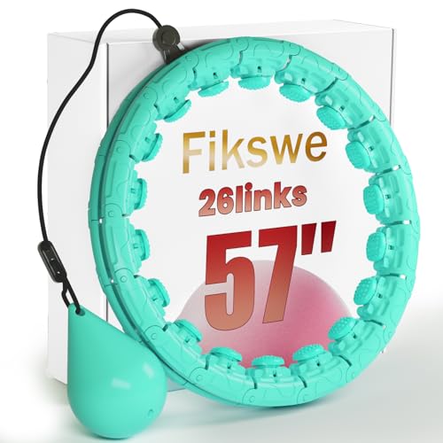 Weighted Hula Infinity Fitness Hoop for Adult Weight Loss, 2 in 1 Smart Fitness Workout Hula Circle...