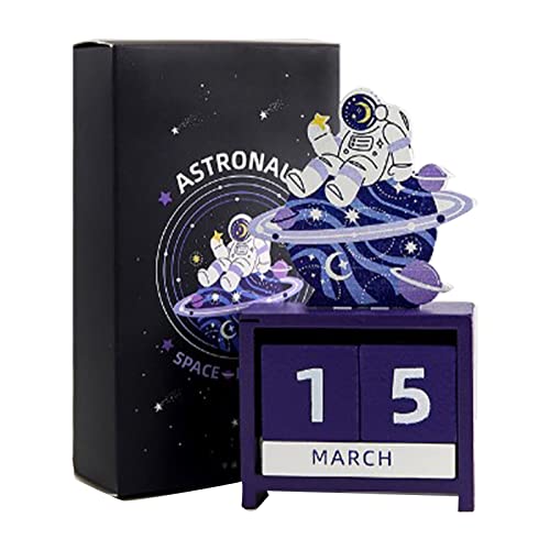 Wooden Calendar Blocks, Desktop Perpetual Calendars Blocks Calendar Month Date Display