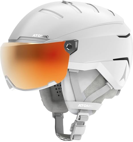 ATOMIC Savor GT AMID Visor HD Helm, Erwachsene, Unisex, Weiß meliert (weiß), 55/59 cm