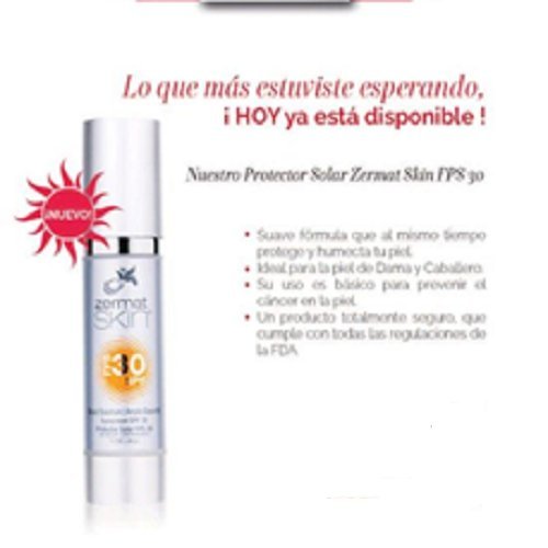 Miniatura 2 de Zermat Skin Sun Block SPF 30 1.7oz, Protector Solar SPF30 1.4 fl oz
