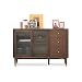 Vobajf Aparador Aparador Moderno Minimalista Mueble de té Restaurante Armario Nordic Oak Microondas Horno Gabinete (Color : Marrón, Size : 120x40x80cm)