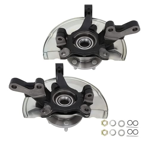 DOUQANG 2PCS Front Steering Knuckle & Wheel Bearing Hub Assembly Compatible with Dodge Caliber 2007-2012, for Jeep Compass 2007-2017, for Jeep Patriot 2007-2017 698410 698411 Left Side and Right Side