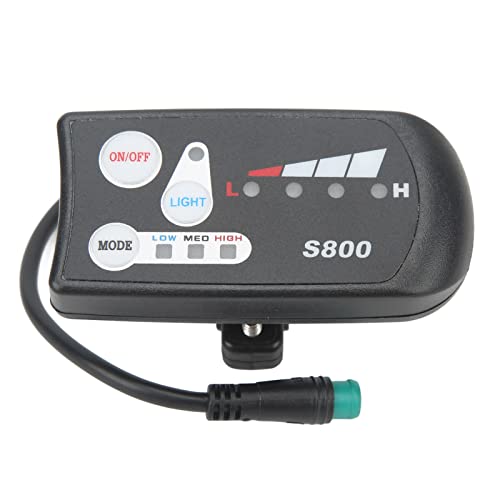Gavigain Electric Bicycle Display, Scooter S800 LED Display Meter with Waterproof Connector, 36V 48V