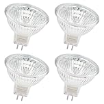 EKSAVE MR16 Halogen Bulbs 12V 50W GU5.3 Bi-Pin Base Spotlight Dimmable Warm White 2700K（4 Pcs）