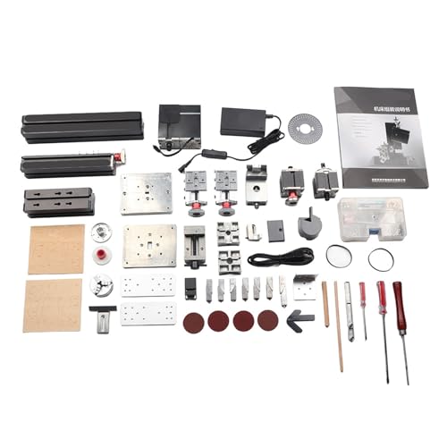 With 8 in 1 Lathe Set, Mechanical Accessory for Industrial Supplies, High Power Bow Type Arm, Ideal for Aeromodelling and Carpentry
