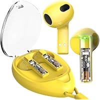 Bluetooth 5.4 Earbuds with Transparent Case and Neck Lanyard