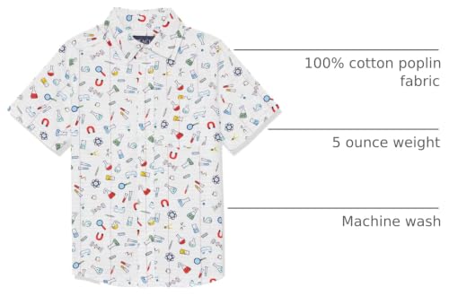 Image of The Children's Place boys Short Sleeve Button Up Shirt