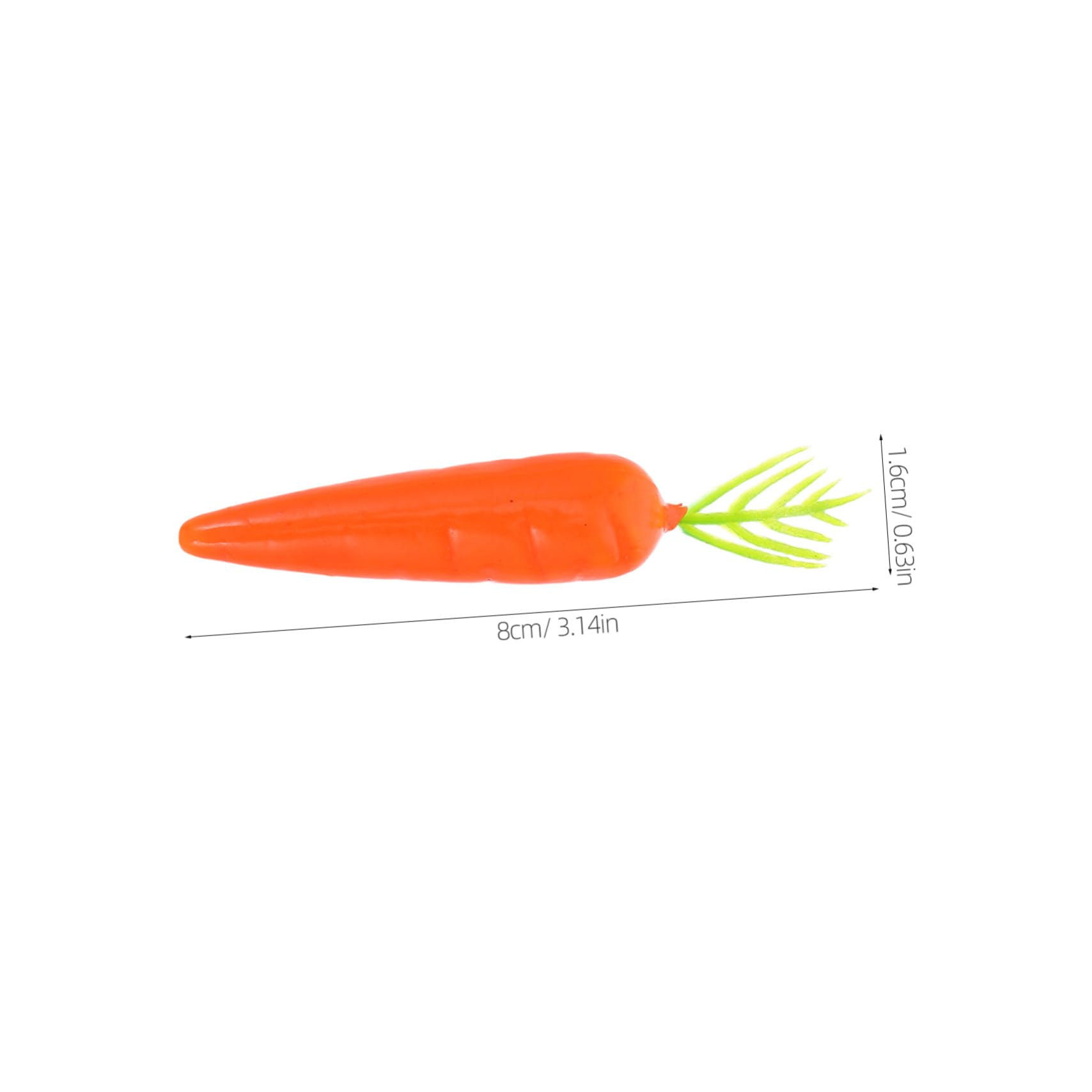 Cabilock 30Pcs Lifelike Artificial Carrots Simulated Vegetables for Home and DIY Crafts Realistic Faux Carrot Props for Spring and Easter Decorations