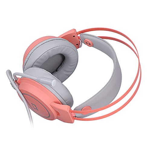 Gaming-headset, surround-stereogeluid RGB-hoofdtelefoon Plug-and-play PC-gamingheadset voor beter gamen voor het luisteren naar muziek(roze) - Afbeelding 3