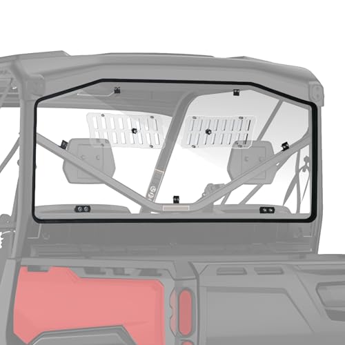StarknightMT Sliding Vent UTV Rear Windshield Compatible with Can...