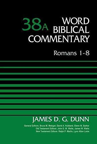 Romans 1-8, Volume 38a: 38 B01J4OO27E Book Cover