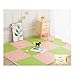 AWSAD Dalles en Mousse Sol Et Bébé Coudre Tapis Salon Jardin d'enfants Sol Mou Épaissir Antidérapant, Couleurs Multiples, Taille 3 (Color : H, Size : 60X60X1.9CM(16 Tiles))