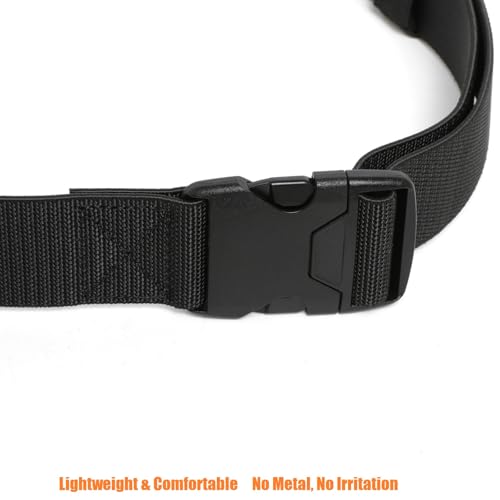 Tactical Stretch Belt for Men 1.5" Elastic Nylon Webbing TSA Approved Buckle EDC Military Adventure Hiking Work Travel4