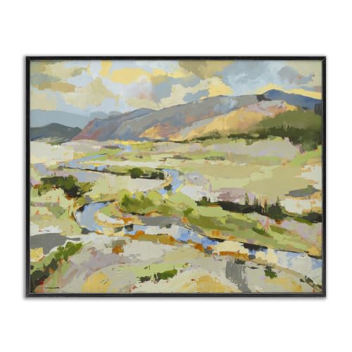 'Lush Green Mountain Landscape'| Framed Giclee Art