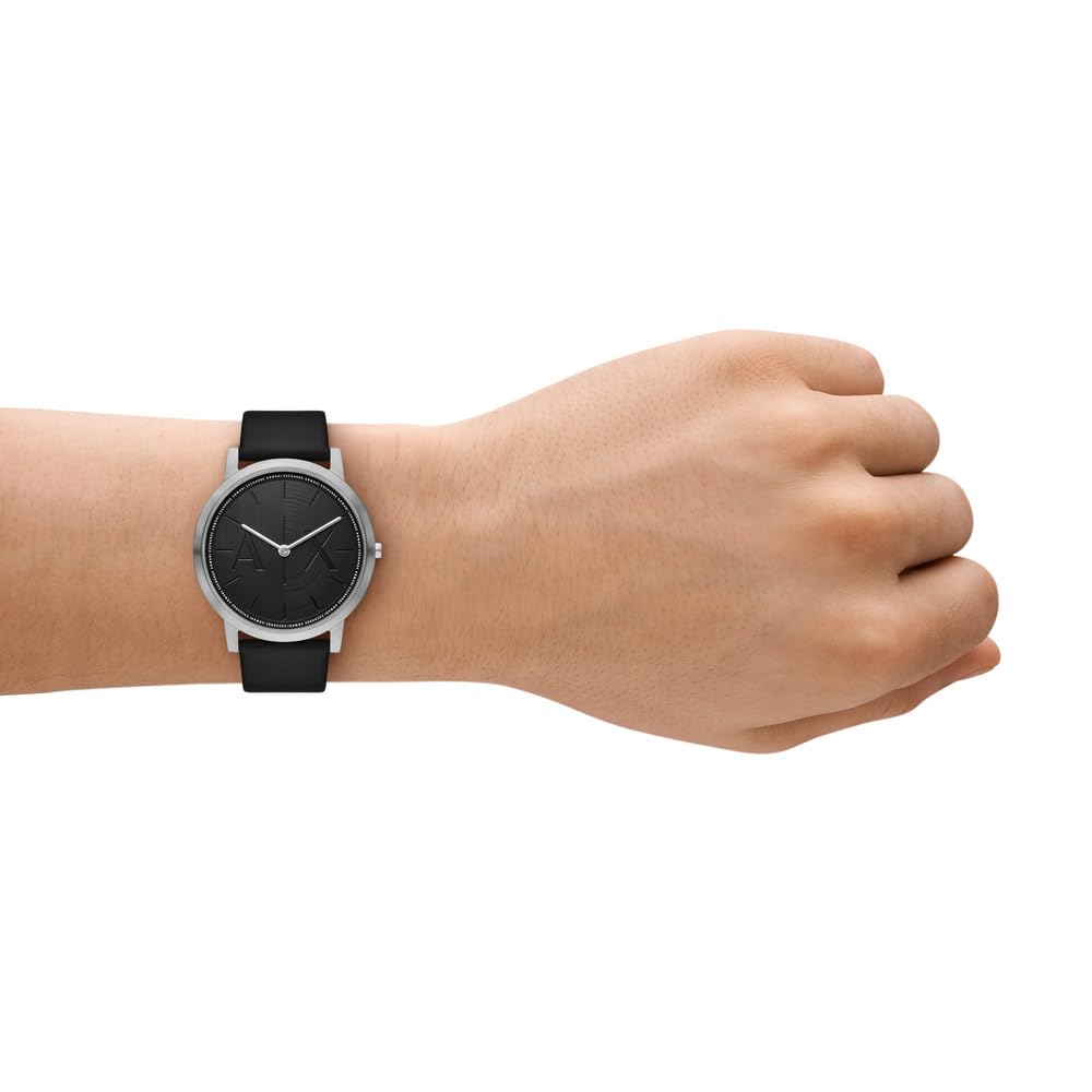 Armani Exchange Orologio da uomo, movimento al quarzo a due lancette e cassa da 40 mm con cinturino in acciaio inossidabile o in pelle