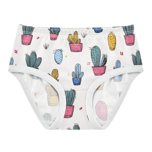 Wusikd Colorful Cacti Girls' Underwear Cotton Girls Briefs Soft Toddler Underwear 2T