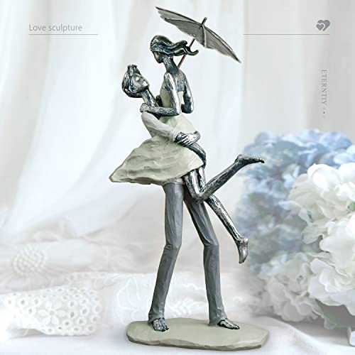 Qxiaofei Affectionate Hug Couple Art Sculpture Love Souvenir For Her Romantic Office Home Decoration Sculpture #TOP1