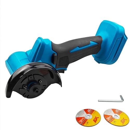 Mini amoladora angular inalámbrica de 3 pulgadas, pulidora diamante y 2 discos corte, herramienta eléctrica for batería 18 V