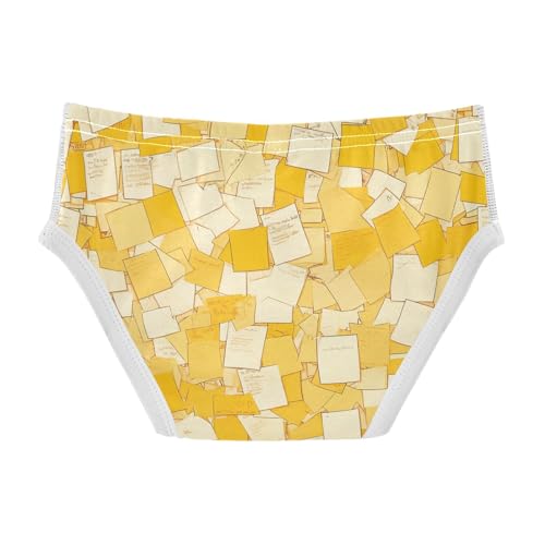 visesunny Boys Potty Training Underwear Yellow Sticky Note Breathe Cotton Briefs Size 2T-8Y for Toddler2