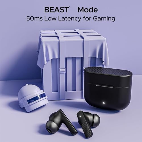 Image of 91Pro Truly Wireless Earbuds TWS | ENC & High Bass | Upto 45 Hrs Playtime | Bluetooth V5.3 | Quad Mics with AI-ENC | 50ms Low Latency Gaming | Gaming Beast for Android & iOS (White)