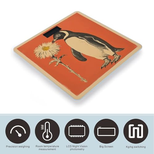 Báscula Digital de Baño con Pantalla LED Clara y Vidrio Templado miniatura 3