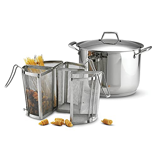 Tramontina Pasta Cooking Set Stainless Steel Tri-Ply Base 16 Qt, 80101/038DS