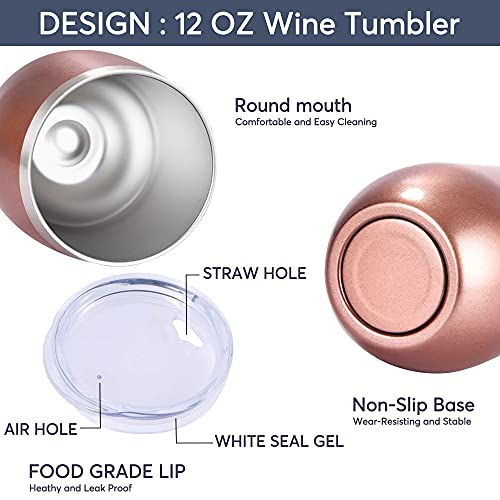 Tom Boy Mom Gifts From Daughter Son, Mommy Birthday Gifts For Mom, Funny Mothers Day Gifts For Wife Momma New Mama Shark Needs Wine Tumbler With Sayings Lid Straw Mom Gifts Christmas 12Oz Rose Gold #TOP3