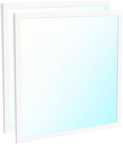 Sunco - Paquete de 2 luces LED de panel plano de 2 x 2, CCT doble seleccionable 4000K5000K6000K y potencia seleccionable 30W35W40W, 5200 lúmenes,
