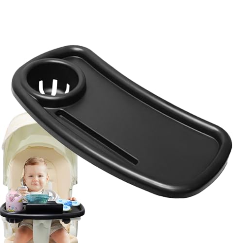 Plateau de poussette universel antidérapant avec porte-gobelet intégré pour tout-petit