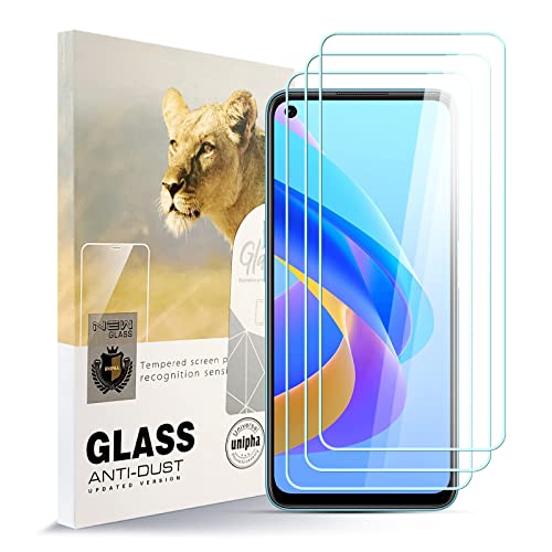AYSOW Protector de Pantalla de Vidrio Templado para OPPO A76 Película de Vidrio Premium 0.3mm 9H Dureza 2.5D, Anti Arañazos, Sin Burbujas 3 Piezas