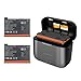 Produktbild 2 Packs 360 X3 Batterien mit Ladegerät Hub Schnellladung für Insta 360 ONE X3 Batterie 1800mAh Insta 360 x3 Zubehör mit Misro SD Card Slots (2PCS Batterien+Ladegerät Station)