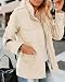 Imily Bela Übergangsjacke Damen Leichte sommerjacke Herbst Stehkragen Jacket Boyfriend Parka Sommerjacke Elegant leichte Jacke Kurzmantel(Beige，L)