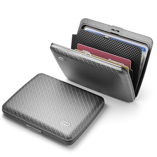 ÖGON -DESIGNS- Aluminum wallet, Large capacity with metal lock, RFID Protection against fraud and demagnetization, Smart Case OSLO Large model2