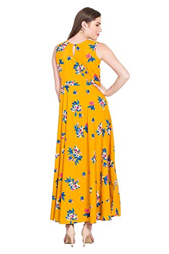 Image of LookMark Women's Crepe A-Line Maxi Dress