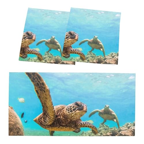 Image of 2 Pack Fluorescent Light Cover for Ceiling Light Classroom-Sea Turtle Magnetic Light Cover Fluorescent Light Shade Panel, Decorative Film Filter for Reducing Harsh Glare Home Decorations