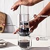 AeroPress Clear Coffee Maker & Flow Control Filter Cap Bundle