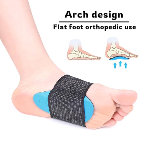 Image of Arch Support for Plantar Fasciitis Relief, Non-Slip Elastic Arch Support Band, EVA Cushioning, Suitable for Flat feet, collapsed Arches, high Arched feet, Suitable for All Shoes (Large)