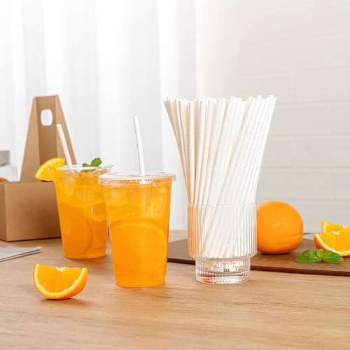 100 Pitillos de Papel Flexibles de 7.75 Pulgadas miniatura 7