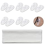 Push-in Eyeglass Nose Pads, PTSLKHN 5 Pairs 15mm Soft Silicone Air Chamber Eyeglasses Nose Pads …