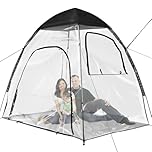 Transparent PVC Sports Tent - Viewing & Grow Tent, Weatherproof Pop-Up Carport & Camping Canopy Gazebo for Outdoor Events