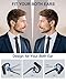 Bluetooth Headset V5.4, Wireless Bluetooth Earpiece with CVC8.0 Dual Mic Noise Cancelling 110 Hours Talktime for Cell Phone/iPhone and Android Headphones for Trucker/Driver/Business