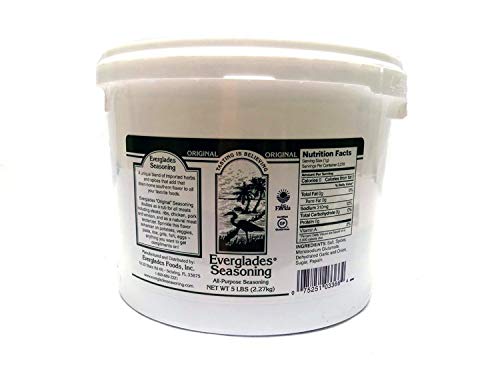 Everglades Seasoning Bulk Restaurant Size (5 Lb Tub) Bucket