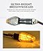 UNLRAE 4PCS Motorcycle Turn Signals,Car Accessories 12V 14LED Motorcycle Lights Turn Signal Assembly,Bright Amber Lamp Front Rear Led Indicator Blinker Flashers,Fits Motorcycles (Transparent Shell)