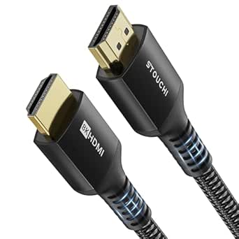 8K HDMI 2.1 Cable 6ft, Stouchi Ultra High Speed 48Gbps HDMI Cables, 8K60Hz 4K120Hz 144Hz eARC HDCP 2.2&2.3 SBTM HDR10+ Dolby Compatible with PS5/PlayStation 5/Xbox Series X/Apple TV 4K