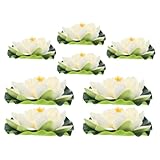 Décoration polyvalente : idéale pour embellir les points d’eau, les aquariums, les bassins ou les fontaines, créant sans effort une atmosphère sereine et élégante ; décorations pour aquarium, nénuphars artificiels