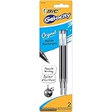 BIC Gel Refill, fits Velocity Gel, Pro+ Gel, ReAction Gel, Triumph Gel, Black, 24 Refills, 31727