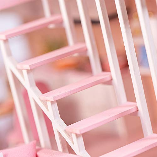 Domary Monte DIY Brinquedo de Casa de Boneca Kit de Miniatura de Madeira Brinquedos de Casa de Bonec