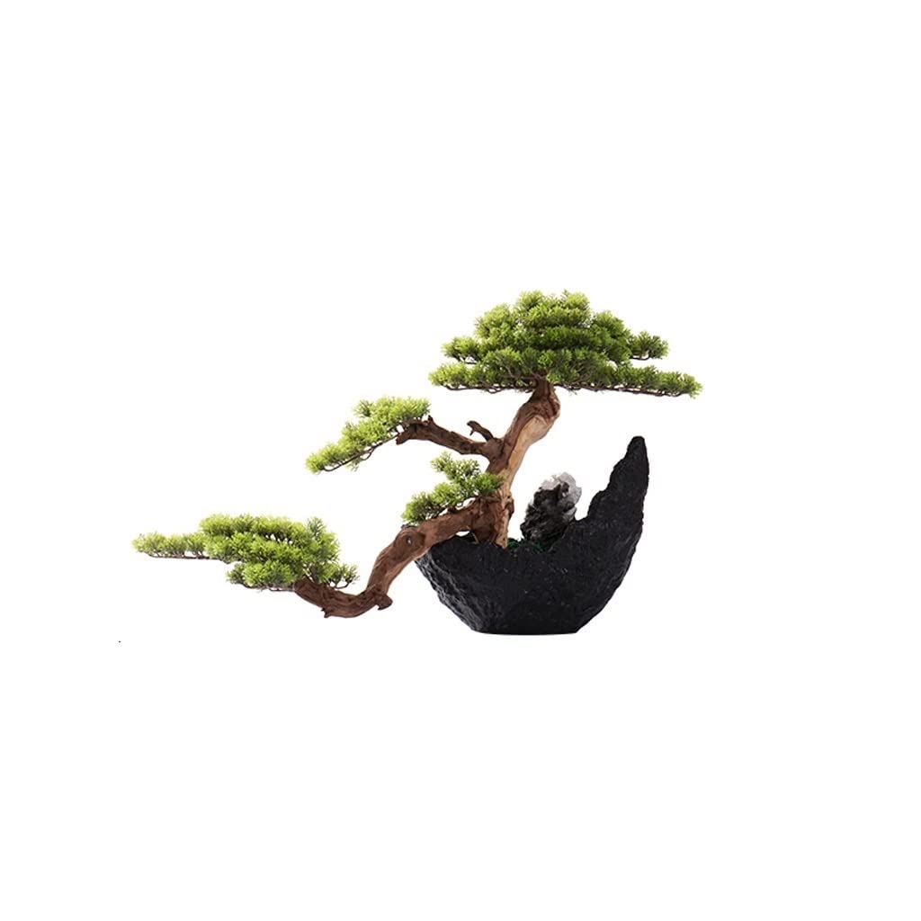 Artificial Bonsai Tree Artificial Bonsai Simulation Plant Root Carving Tree Decoration Terrace Living Room Porch Office Desktop Zen Green Plants