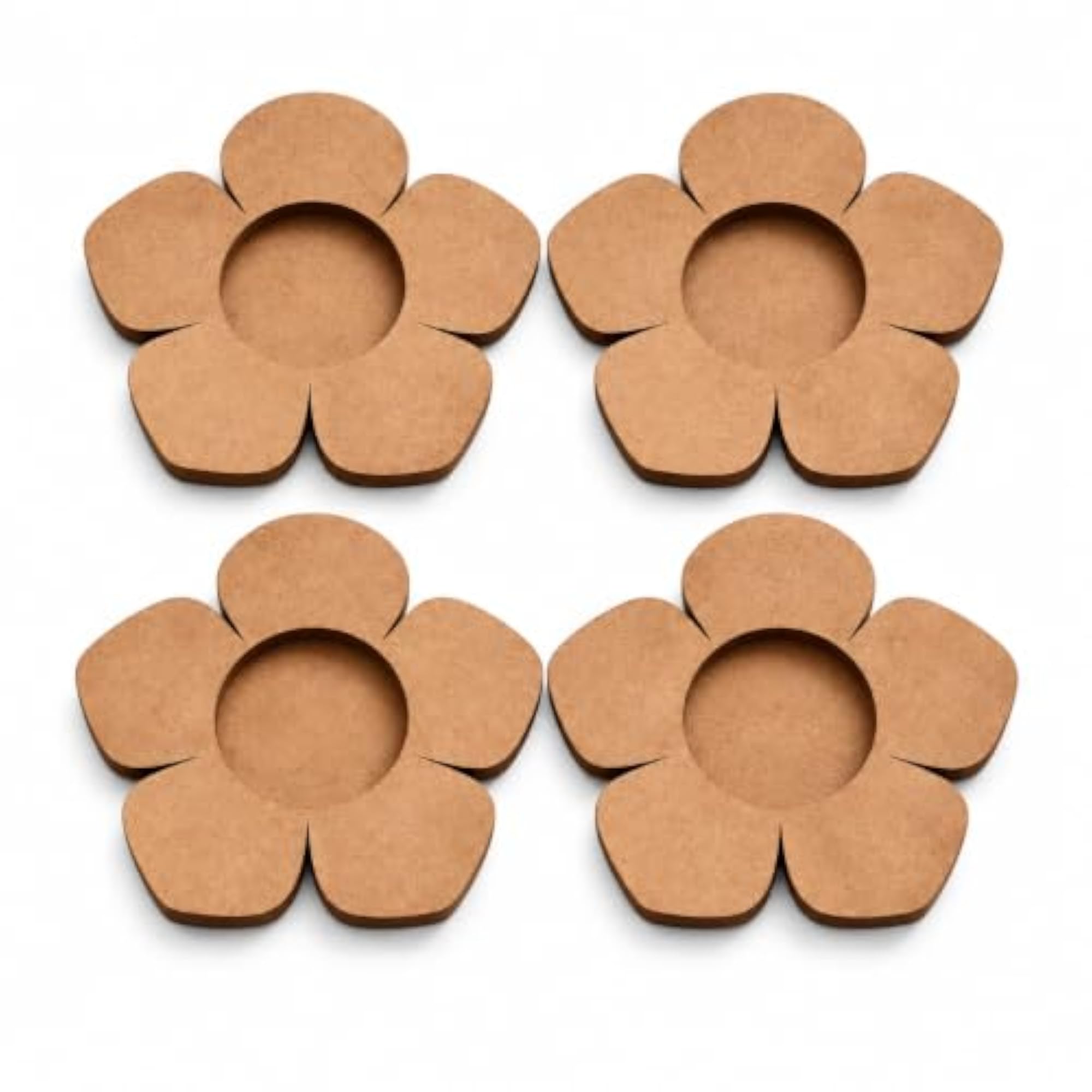 MDF T-Light Holder Set of 10 for Home Decor
