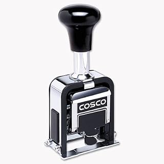 Consolidated Stamp Self-inking Automatic Numbering Machine - Number Stamp - 6 Bands - Black - 1 Each